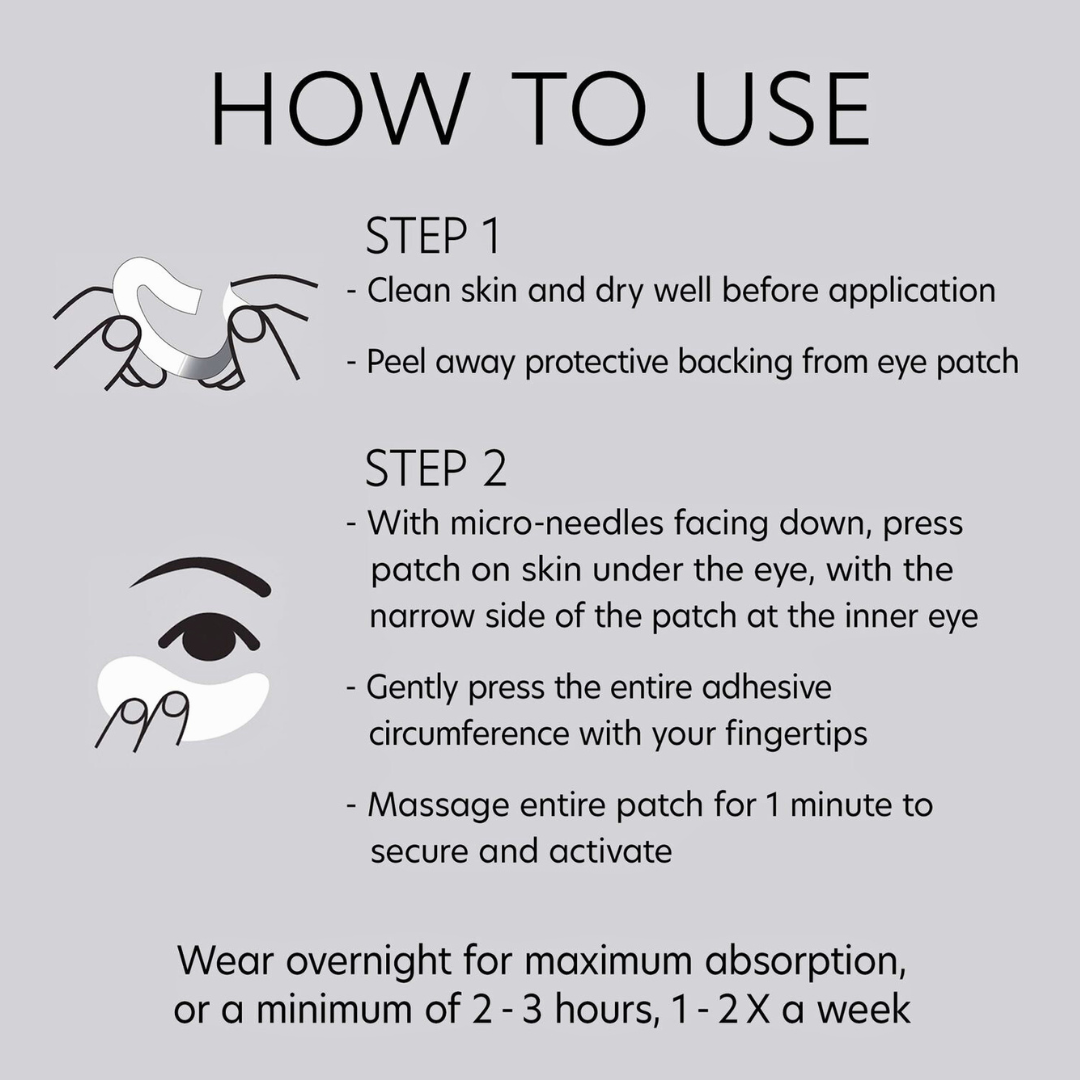 PCA Hyaluronic Acid Microneedle Eye Patches